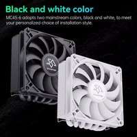 Refroidisseur de processeur PC SNOWMAN MC45-6 4PIN 90mm 6 caloducs, dissipateur thermique CPU, ventilateur de refroidissement CPU PWM pour boîtier PC mini ITX, ordinateur de bureau