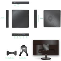 Sharerdp - Mini PC de Escritorio Compacto con Doble Pantalla, Carcasa de Aleación de Aluminio, Procesador Core I3 I5 I7 de 12.ª Generación 1215U 1235U, Venta al por Mayor de Fábrica
