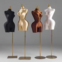 Mannequin jupe portefeuille grande taille avec taille cintrée, présentoir de robe sans bras pour l'affichage d'échantillons de vêtements européens et américains