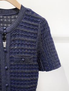 Abiti Casual con Maniche a Bolla Scintillanti e Collo Tondo, Nuovi Modelli Francesi di Alta Qualità con Ricami Traforati, Collezione Ramadan 2026, Disponibili in Sette Colori - Product Image 6