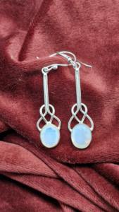 ต่างหูเงินแท้ 925 ประดับโอปอลไฟ ดีไซน์โบโฮลายเซลติก งานแฮนด์เมดสั่งทำได้ สินค้ามาใหม่ - Product Image 6