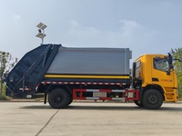 Camion compacteur de déchets SAIC 16CBM, véhicule de collecte de déchets de 18 tonnes pour la collecte des déchets municipaux