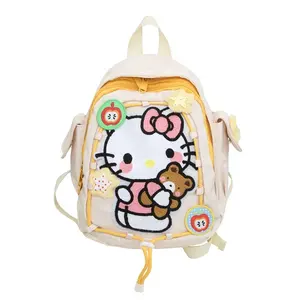 Amiqi PY401-04 nuova moda borsa da viaggio per gatti zaino per la scuola zaino carino principessa ragazza zaino all'ingrosso con stampa animalier asilo