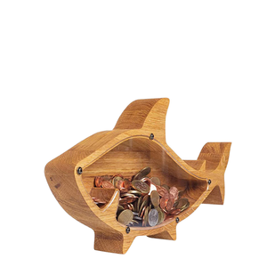 थोक उच्च गुणवत्ता वाले लकड़ी के पशु कबूतर बैंक पत्र बच्चों के लिए पैसे बक्से - Product Image 2