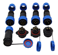 Connecteur étanche DREAM personnalisé mâle-femelle Weipu droit ou coudé en plastique SP11 SP13 SP17 SP21 SP29 IP68