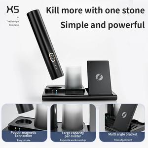 <b>Table</b> Lamp Wireless Charger Station 3 in 1 Multifunction <b>Foldable</b> LED Eye Protection Book Lamp Magnetic Charger Fast Charge - Product Image 6