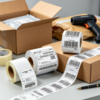 Étiquettes autocollantes personnalisées imperméables, autocollants durables à peler et coller pour bouteilles, boîtes et logistique