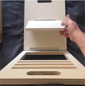 Estiramiento de pantorrilla portátil Sentadillas Camilla de pantorrilla Equipo de Terapia Física Tablero inclinado de madera - Product Image 3