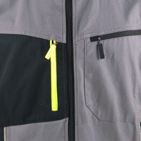 Combinaison Safetech Vêtements de travail Uniforme de sécurité pour mécanicien en relief Vêtements de travail pour travailleurs de la construction Veste de travail pour hommes Cargo