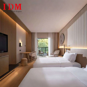 ชุดเฟอร์นิเจอร์ห้องนอนโรงแรมหรูหราแบบกำหนดเองของ <span class=keywords><strong>IDM</strong></span> สไตล์มินิมอล เตียงคู่ เตียงควีนไซส์ เตียงคิงไซส์ เตียงเดี่ยว สำหรับโรงแรมระดับ 3-5 ดาว - Product Image 5