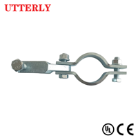 Collier de serrage robuste en acier au carbone hybride QT450 pour tuyau en fonte ductile UTT20Q, pour tuyau d'arrosage galvanisé CE de 2 à 8 pouces, matériel antisismique