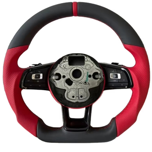 Nouveau volant complet en cuir rouge pour Volkswagen VW <span class=keywords><strong>Golf</strong></span> Jetta Tiguan Passat MK6 4 <span class=keywords><strong>R32</strong></span> MK7 B8 - Product Image 1