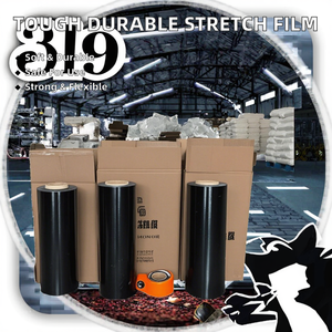 Película Estirable Negra de Alta Resistencia Picknpack, Grado Industrial, Transparente, Duradera, Suave, de Polietileno (PE) de 6 mil, 600 m, Segura - Product Image 2