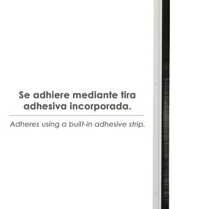 Guarnizione per porta in metallo bianco con spazzola, 1 metro - Product Image 3