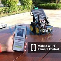Kit de Démarrage Robot ESP32 à Recharge Solaire Complet DIY pour Électronique, Robot d'Intelligence Artificielle