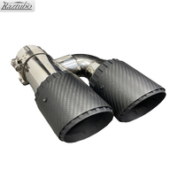 Kit de carrocería de coche de parachoques trasero difusor de fibra de carbono estilo LD para BMW X6 G06
