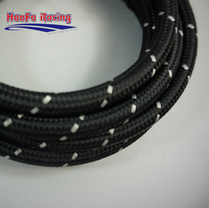 Garniture noire et blanche de couleur personnalisée tressée 6an 8an 10an 12an 16an <span class=keywords><strong>E85</strong></span> PTFE un tuyau de conduite de <span class=keywords><strong>carburant</strong></span> de course - Product Image 3