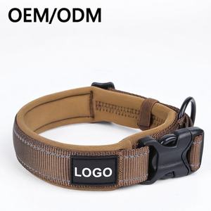 도매 소량 주문 가능 반사 나일론 개 목줄 조절 가능한 패딩 퀵 릴리즈 대형견용 내구성 강한 목줄 - Product Image 6