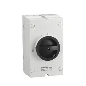 Beny 63a 440V Interruptor de desconexión del aislador de 2 polos Ip65 Interruptor aislador de CA para aplicación de CA