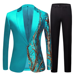 Superventas, traje de rendimiento de seda de alta calidad <span class=keywords><strong>con</strong></span> lentejuelas y un solo botón, traje de chaqueta para <span class=keywords><strong>hombre</strong></span>, moda Sehe - Product Image 6
