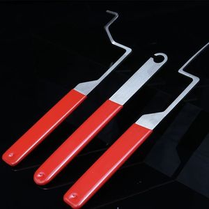 Window Opening Tool <b>Set</b> 3pcs Stainless Steel Red Handle <b>Wedge</b> End For Casement Window Lock Repair - Product Image 1