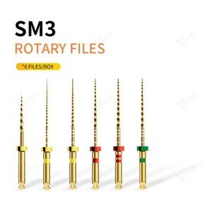 Juego de 6 Limas Rotatorias Endodónticas de NITI para Uso Dental, Limas Dentales para Conductos Radiculares Activadas por Calor con Fuente de Alimentación Manual - Product Image 2
