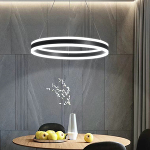 <span class=keywords><strong>Lampadario</strong></span> anello lampada <span class=keywords><strong>a</strong></span> sospensione in cristallo led, anelli circolari oro nero lusso moderno lampada <span class=keywords><strong>a</strong></span> sospensione ad anello <span class=keywords><strong>a</strong></span> led per sala da pranzo - Product Image 1