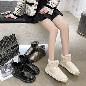 숙녀 플랫폼 신발 겨울 플러시 따뜻한 스노우 부츠 야외 여성 모피 발목 부츠 2021 - Product Image 4