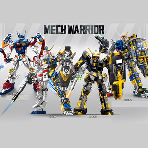 Blocs de Construction Robot Transformateur en Plastique, Détruire la Ville Guerrier, Modèle <span class=keywords><strong>Mech</strong></span>, Cadeaux d'Action Créative - Product Image 6