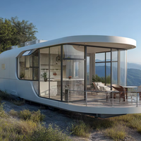Maisons capsules en acier imperméables, directement de l'usine |   Design de luxe moderne pour les projets de centres commerciaux/hôtels/resorts |   Livraison rapide Modulaire