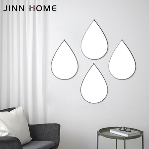 Jinnhome Gương Hình Giọt Nước Màu Đen Bộ <span class=keywords><strong>4</strong></span> Gương Trang Trí Cho Trang Trí Tường Căn Hộ Trang Trí Tường Nghệ Thuật - Product Image 6