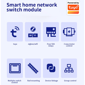Module de commutation relais intelligent Wi-Fi <span class=keywords><strong>6</strong></span> voies 16A Zigbee, dispositif de contrôle à distance de puissance 110V-240V, interrupteur intelligent - Product Image 5