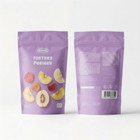 Sacs d'emballage alimentaire en aluminium imprimés sur mesure, sacs à fermeture éclair Doypack pour bonbons, biscuits, noix, sacs en Mylar de 3,5 g