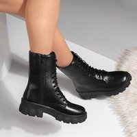 Contactez le vendeur pour confirmer les bottes mi-mollet en fausse fourrure courte de marque RX, semelle extérieure en caoutchouc, tige en PU, talon bas (moins de 3 cm), fermeture éclair latérale