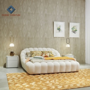 Set di Mobili per Camera da Letto in Stile Parigino, Letto Francese Imbottito a Bolla Molto Confortevole - Product Image 5