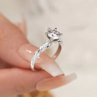 Bague de fiançailles et de mariage L&L Luxury Designer en or massif 18 carats, diamants naturels de qualité supérieure, coupe excellente, style classique