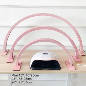 20Wピンク色ミニサイズ調節可能なテーブルライトニングランプミニネイルアークランプテーブルネイルサロン用ハーフムーンライト