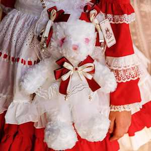 All'ingrosso Lolita orsacchiotto di peluche zaino ragazza donna regalo di compleanno soffice pelliccia sintetica animale Lolita Bear borse - Product Image 4