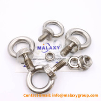 MALAXY Vente en gros Crochet à vis à œil personnalisé Boulon à œil de levage M2 M3 M4 M5 M6 M7 M10 Astm Standard M8 M16 M12 M22 M42 Filetage