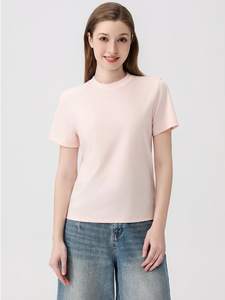 100% Cotton Rhinestone Lady Ribbed Neck T Shirt Womens 180GSM Screen Print Logo Basic <b>Tshirts</b> XS-3XL - Product Image 2