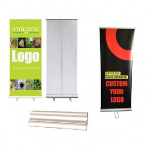 Stable Base Rollup Sign LED Aluminum Base Pull up Banner for Trade Show Exhibition Advertising Display Stand with Custom Print - Product Image 1