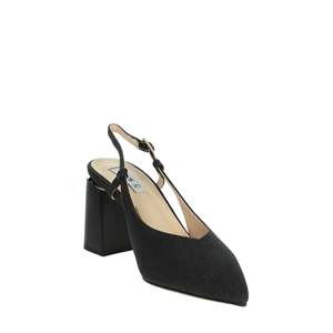 Zapatos de tacón para mujer Keys Donna Slingback K-10612 Argento Pumps Black Heel - Product Image 5