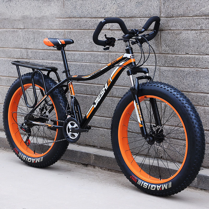 Negro naranja-borde plano-Mango curvo