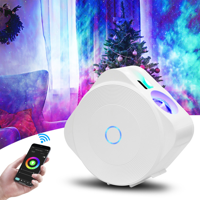 Wifi Projector Light with Nebula Cloud Star Sky Projector Lamp with Alexa Google Home Smart Laser Light Projector