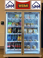 Distributeur automatique intelligent Weimi pour œufs, sandwichs, fruits, cupcakes, salades, avec capteur de poids, à vendre