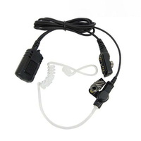 Écouteur intra-auriculaire mains libres avec tube acoustique et micro PTT 2 broches pour radio CB, radio FM, radio amateur, compatible Baofeng Bf UV5R 888S UV82 Quansheng