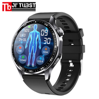 Reloj Inteligente F210 con ECG, Clima, Frecuencia Cardíaca, Monitor de Ritmo Cardíaco, Rastreador de Actividad Física Android, Mensajes, Llamadas Bluetooth, Acero Inoxidable, IP68