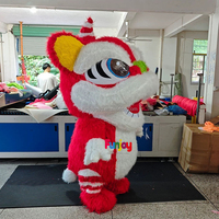 Costume de mascotte gonflable Lion Chinois pour la marche, idéal pour le Nouvel An Chinois, les défilés et le cosplay