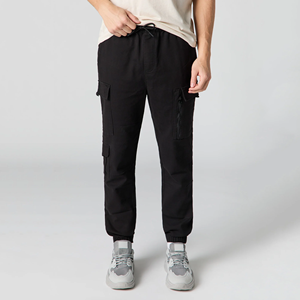 Venta al por mayor de alta calidad de los hombres <span class=keywords><strong>Cargo</strong></span> Joggers Multi bolsillo al aire libre gimnasio Pantalones deportivos - Product Image 3