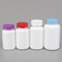 Bouteilles de pilules en plastique de 225 ml, 250 ml, 300 ml, 400 ml, flacon de pilules pharmaceutiques avec bouchon scellé coloré